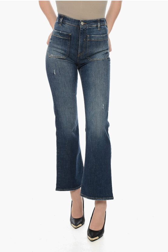 Two Women Two Men Flared Gerbera Denims With Patch Pockets 23cm