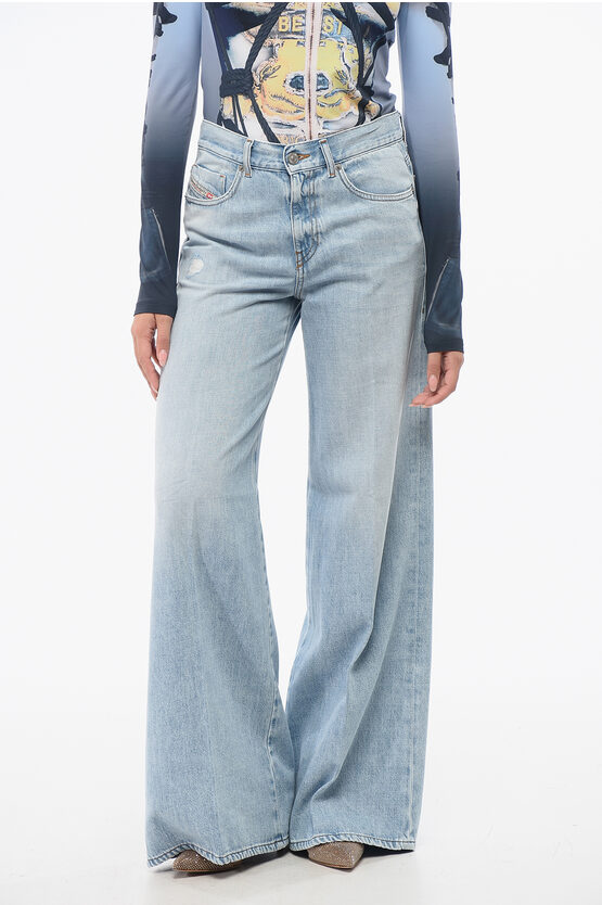 Diesel Flared Leg Slim Fit 1978 D-akemi Jeans 32cm L.32 In Blue