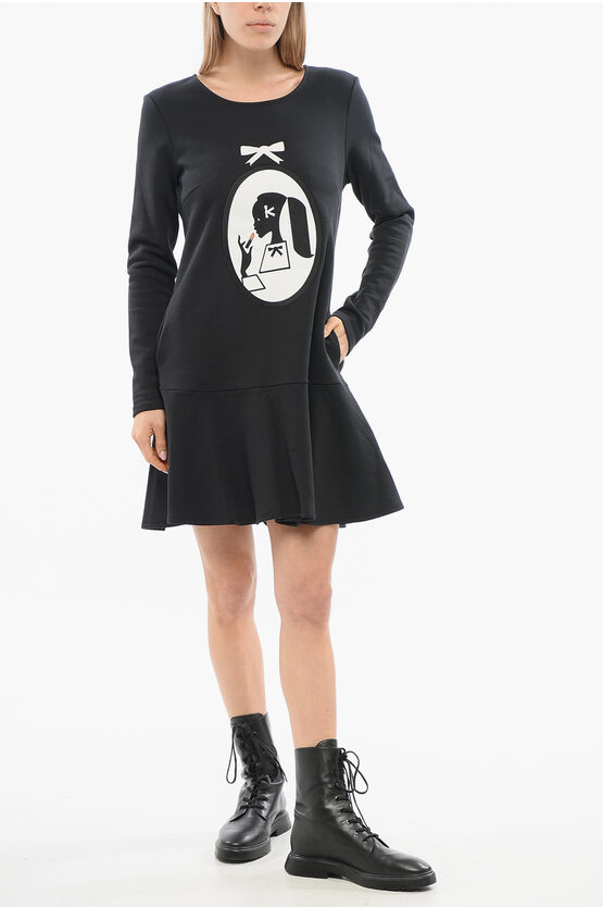 Viktor & Rolf Flared Mini Dress With Patch