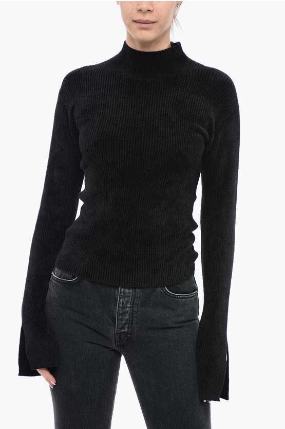 Iro Flared Sleeve Maissa Turtleneck Sweater In Black