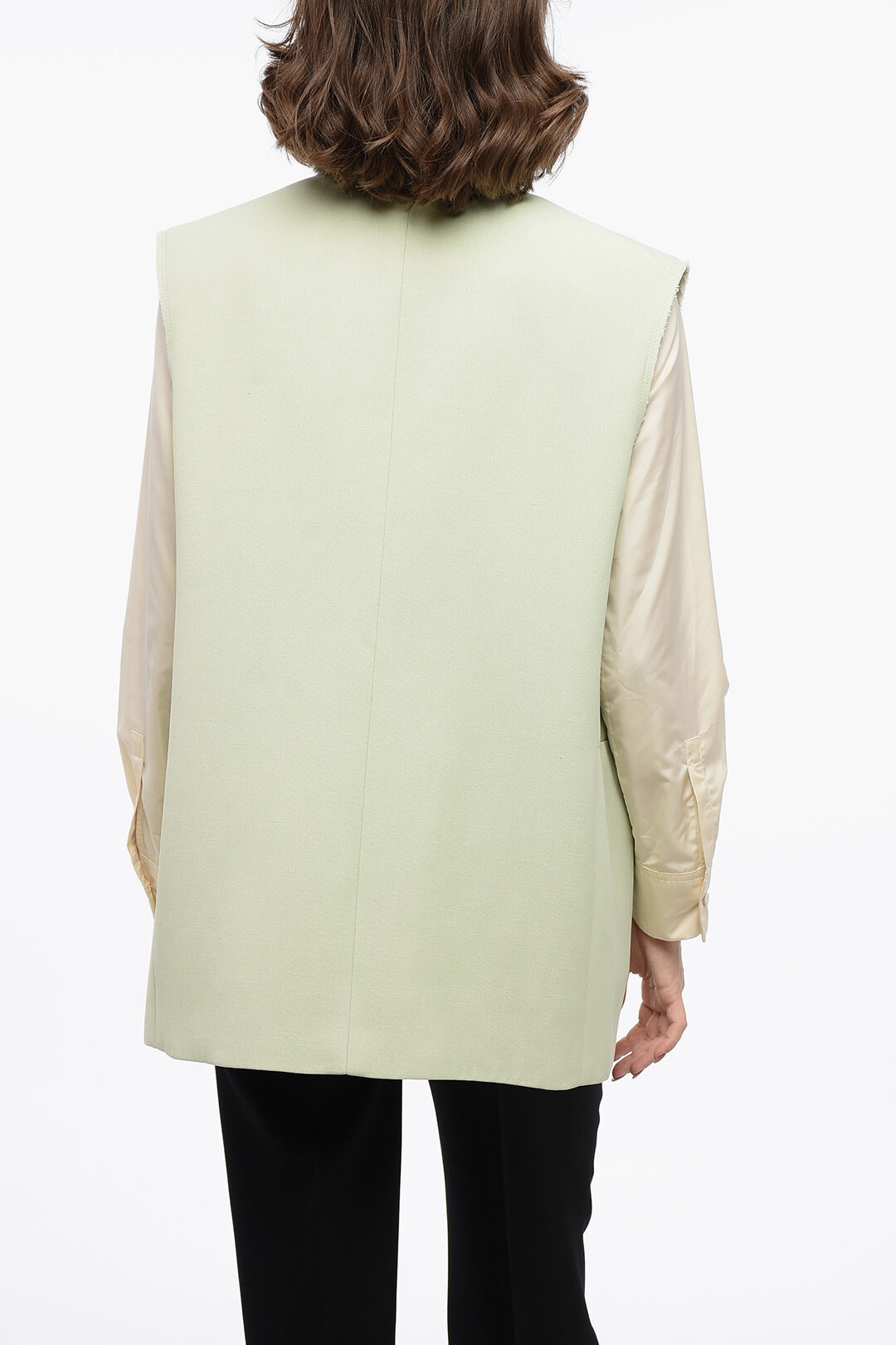 〓JIL SANDER〓 light-GREY カシミヤ knit vest Jil Sander Cashmere Wool Blend Knit Vest | White | FARFETCH