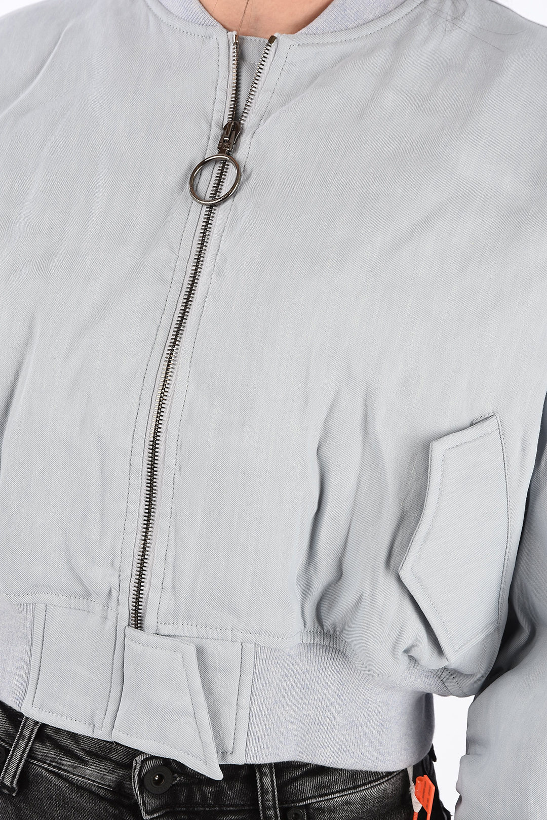 OFF-WHITE Appliquéd Wool-Blend Felt and Leather Varsity Jacket for