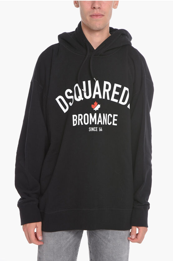 DSQUARED2 FLEECE COTTON BROMANCE HOODIE