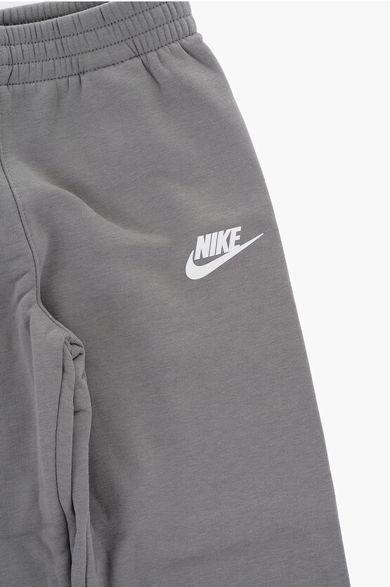 Fleeced Cotton Blend Hoodie and Joggers Set