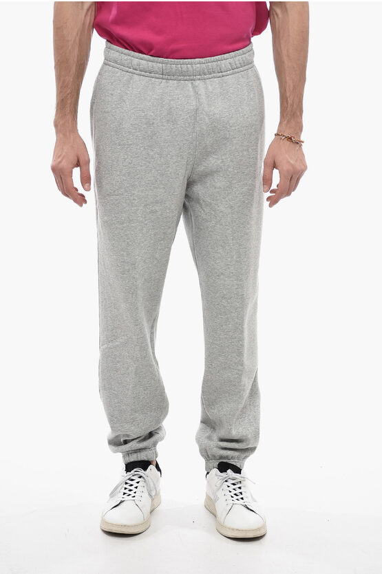 Nike Fleeced-cotton Blend Standard Fit Joggers In Gray