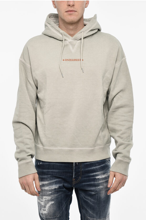 Dsquared2 Fleeced-cotton Hoodie