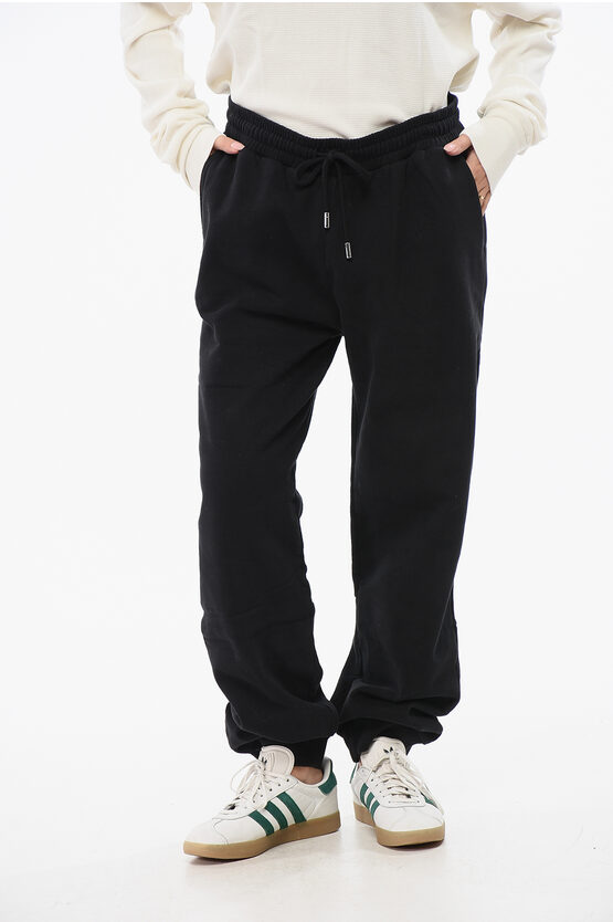 Woolrich Fleeced-cotton Joggers With Drawstring Waist