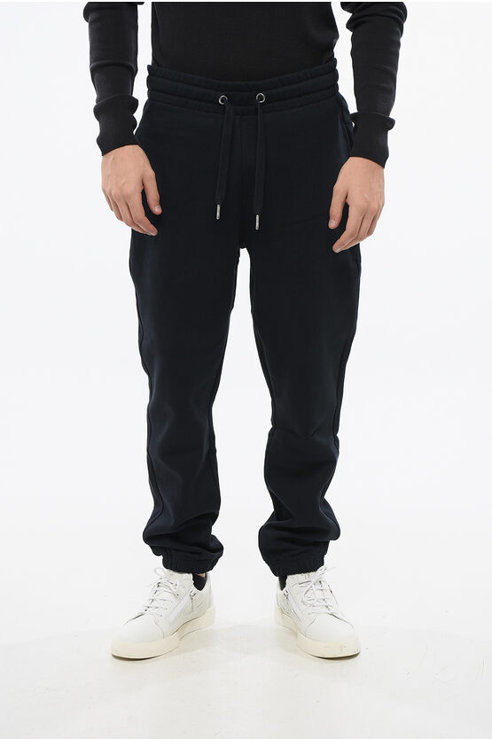 Eden Park Fleeced-cotton Joggers With Monogram