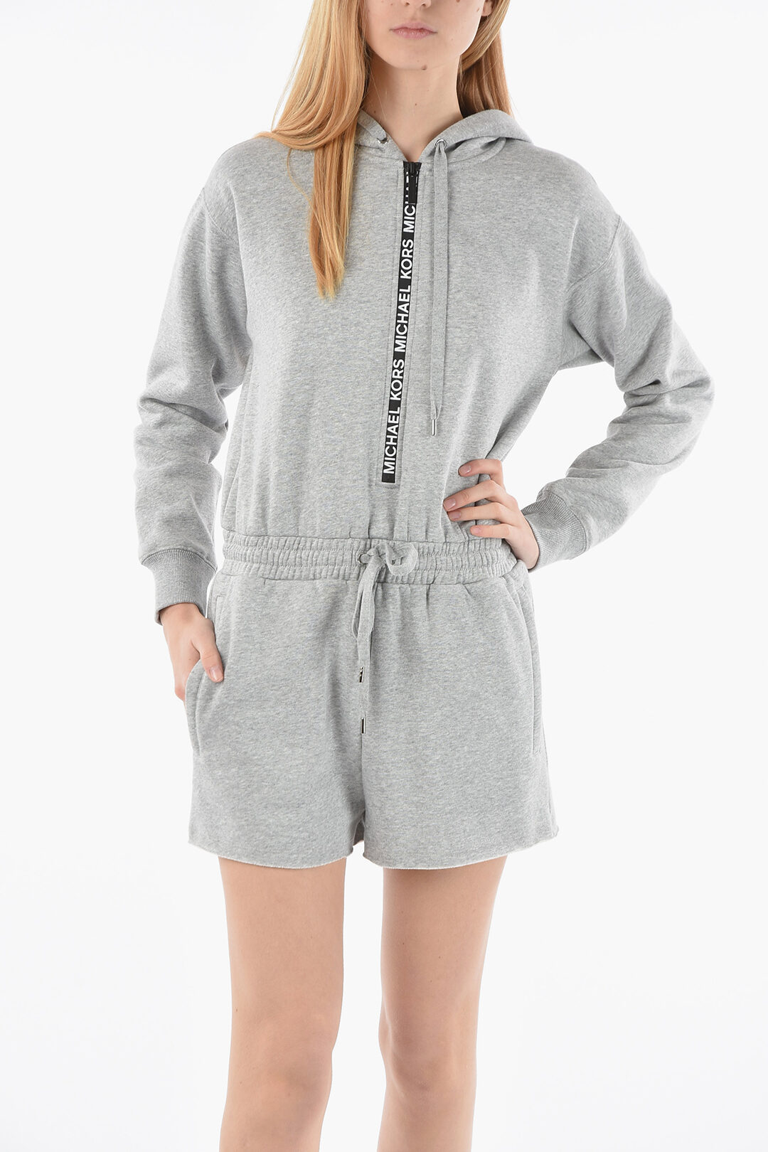 Michael Kors Fleeced Cotton Romper Suit with Hood women - Glamood Outlet