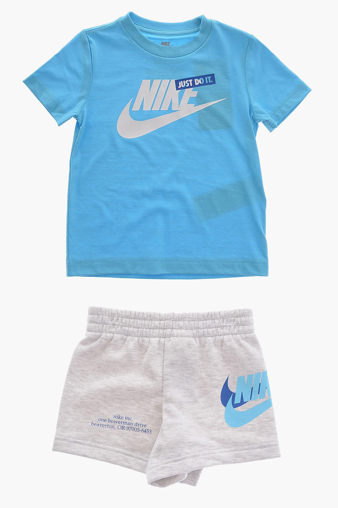 Nike KIDS Fleeced-Cotton Shorts and Crew-Neck T-shirt Set boys