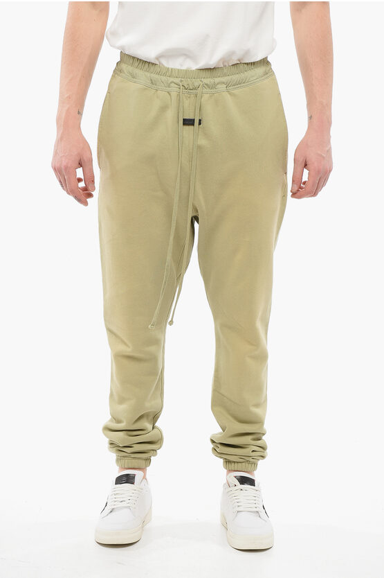 Fear Of God Fleeced Cotton Sweatpants With Nylon Detail