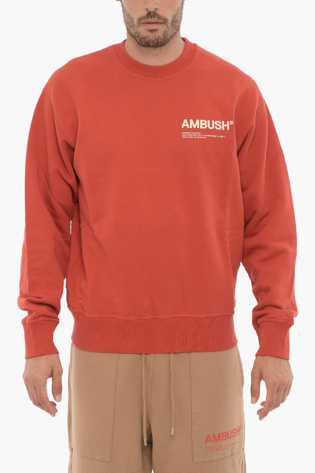 Ambush Fleeced Cotton WORKSHOP Crew-neck Sweatshirt men - Glamood 