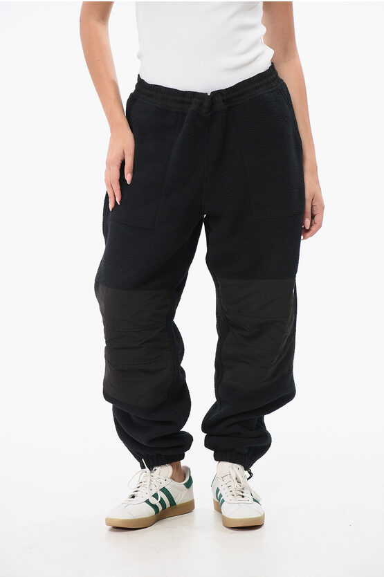 The North Face Fleeced Retro Denali Pants With Elastic Waistband In Black