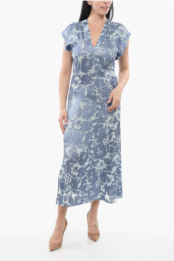 Kenzo Floral Devoré Dress In Neutral