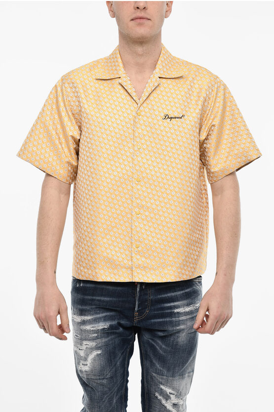 Dsquared2 Floral Motif Jacquard Shirt