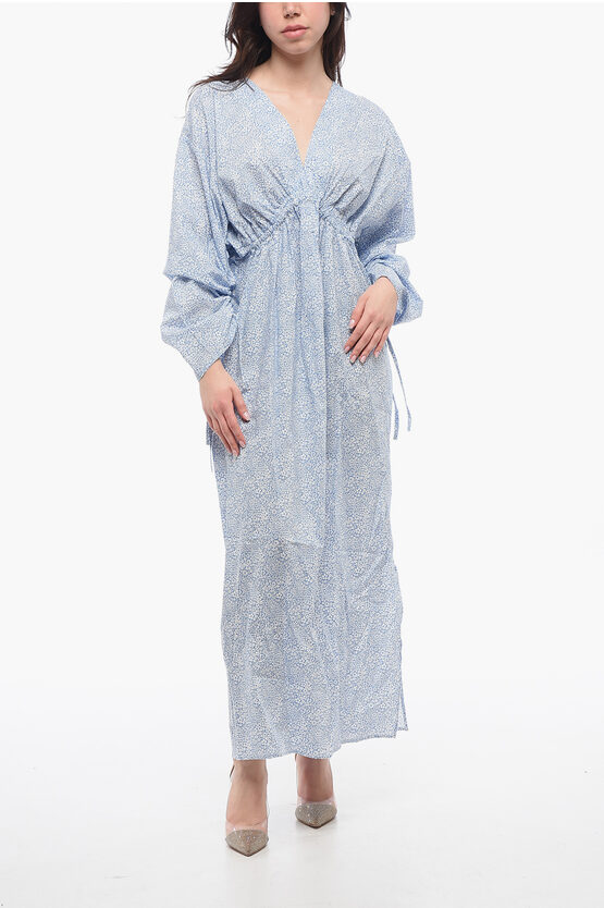 Birgitte Herskind Floral Motif Ryan Dress With Side Slit
