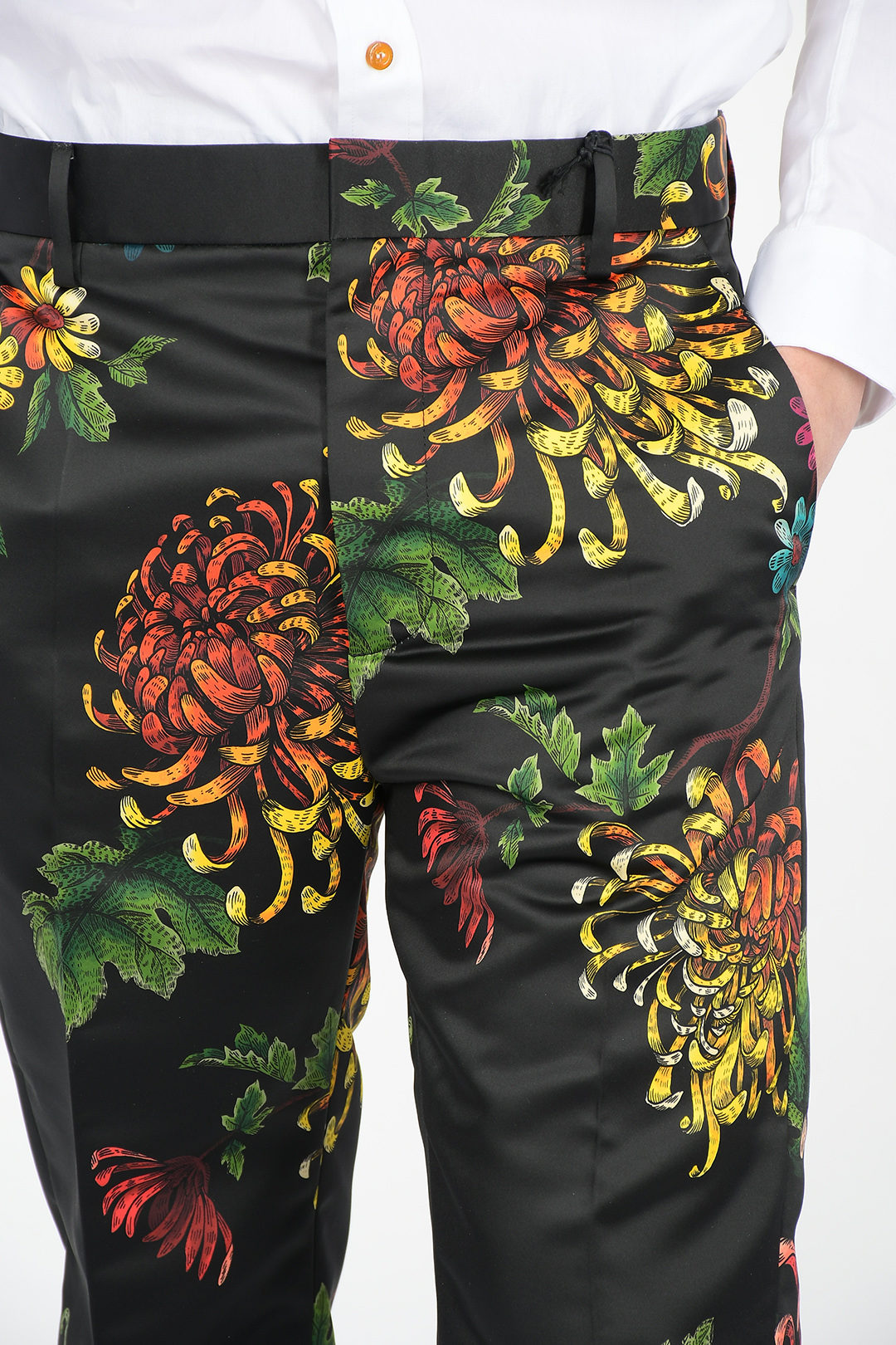 ERL Straight-Leg Floral-Print Crepe Trousers for Men | MR PORTER