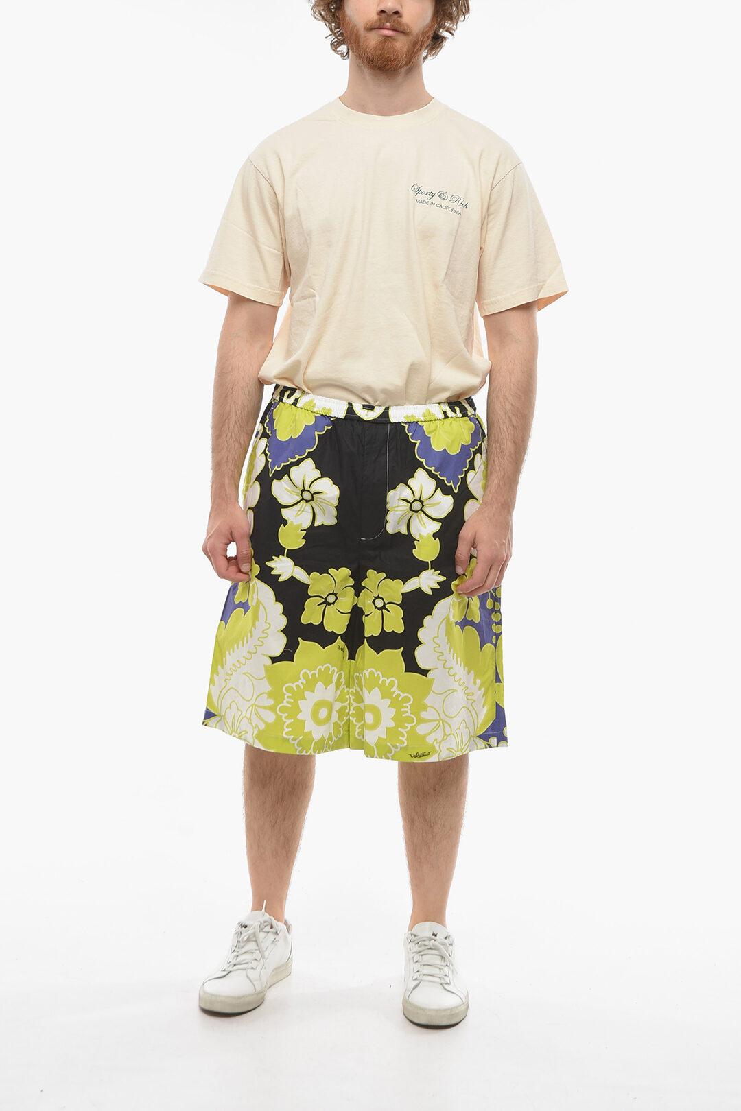 Patterned Cotton Shorts