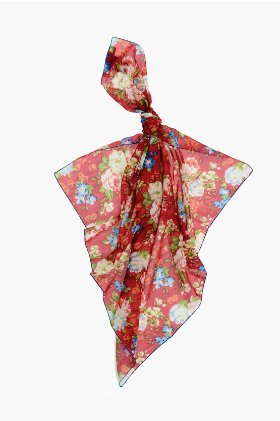 Dsquared2 Floral Patterned Lightweight Fabric Foulard
