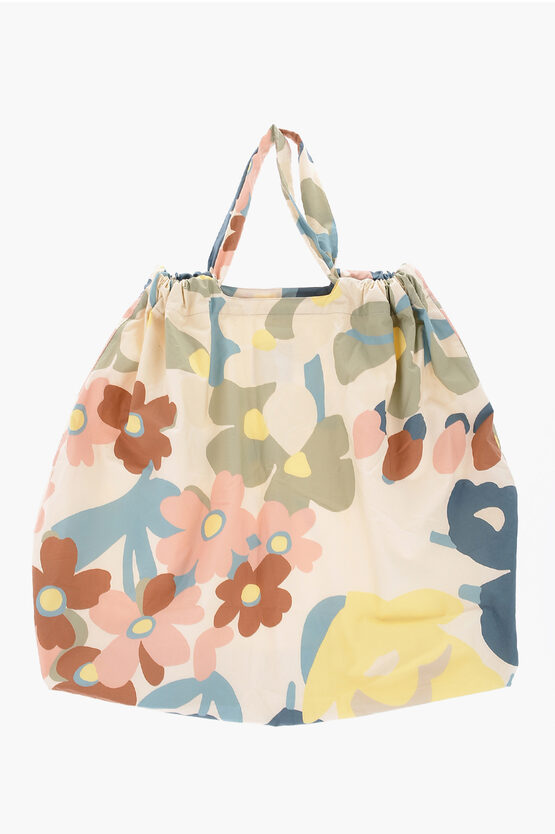 Aspesi Floral Patterned Maxi Tote Bag