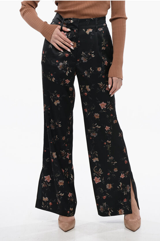 パンツ ALLSAINTS Women Straight Pants LOUISA WP534Z BLACK Black WP534Z-5-1