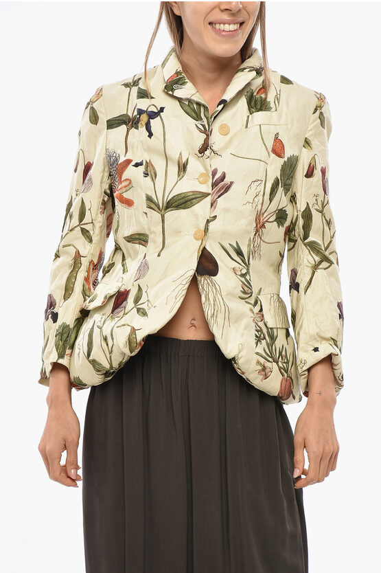 Paul Hamden Floral Patterned Somerset Cotton Blazer In Multi