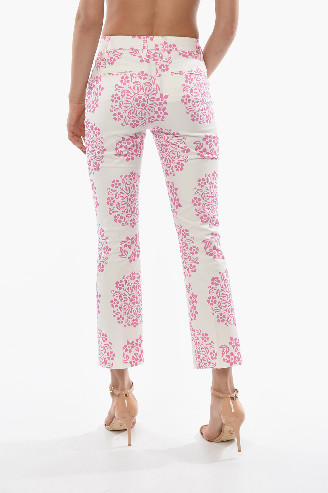 Off-White Floral Palazzo Pants women - Glamood Outlet
