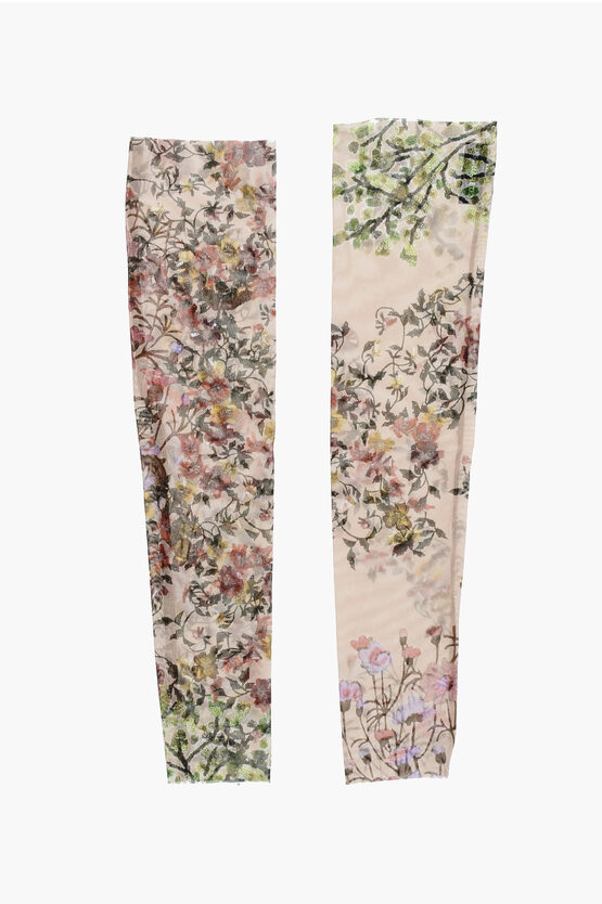 Dsquared2 Floral Patterned Tulle Muffs