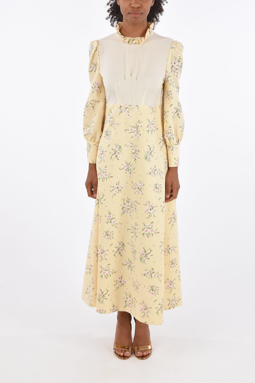 Miu Miu floral-print maxi dress with ...