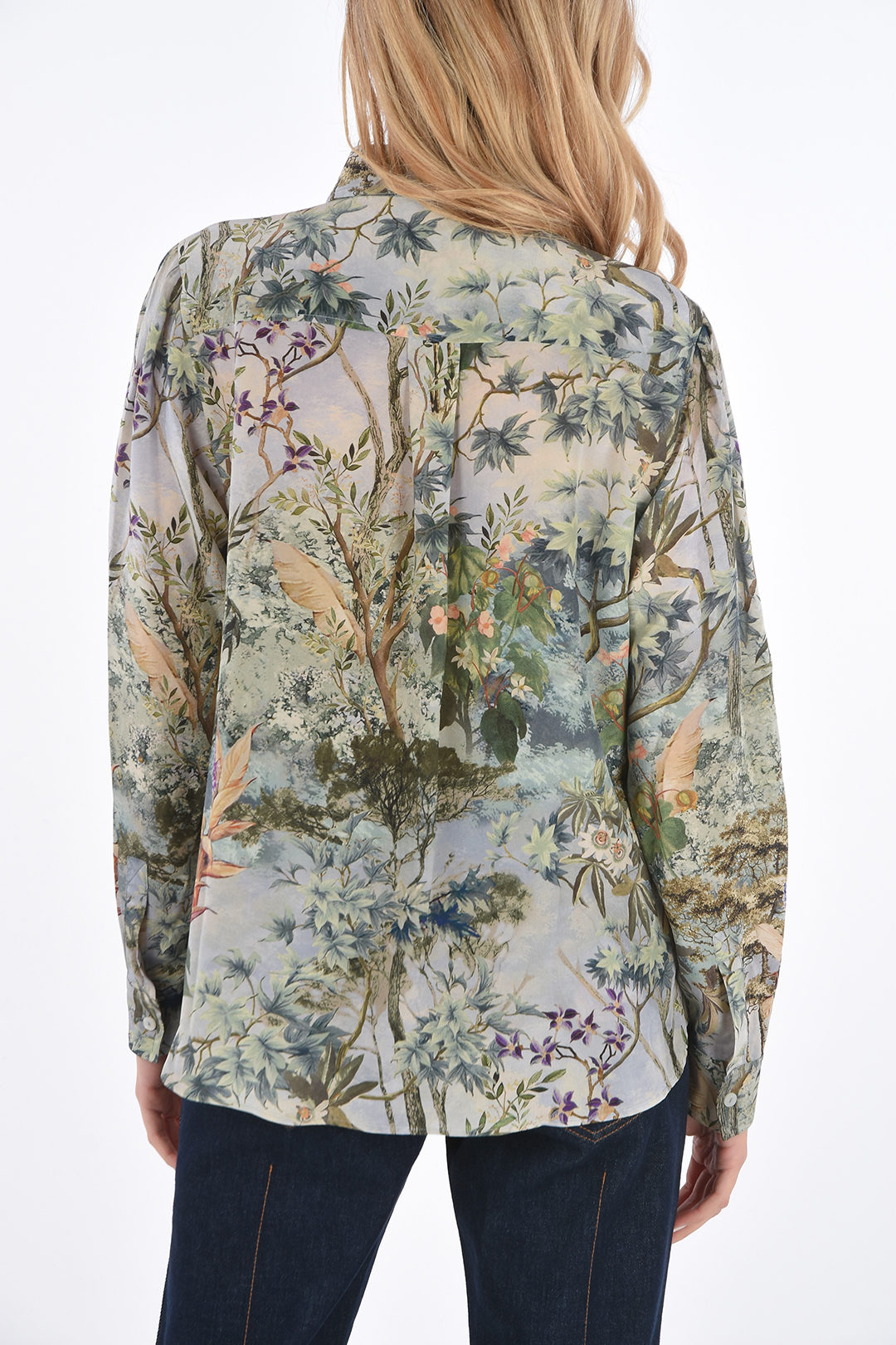 Shirts Alberta Ferretti - Monogram silk shirt - 020666461081