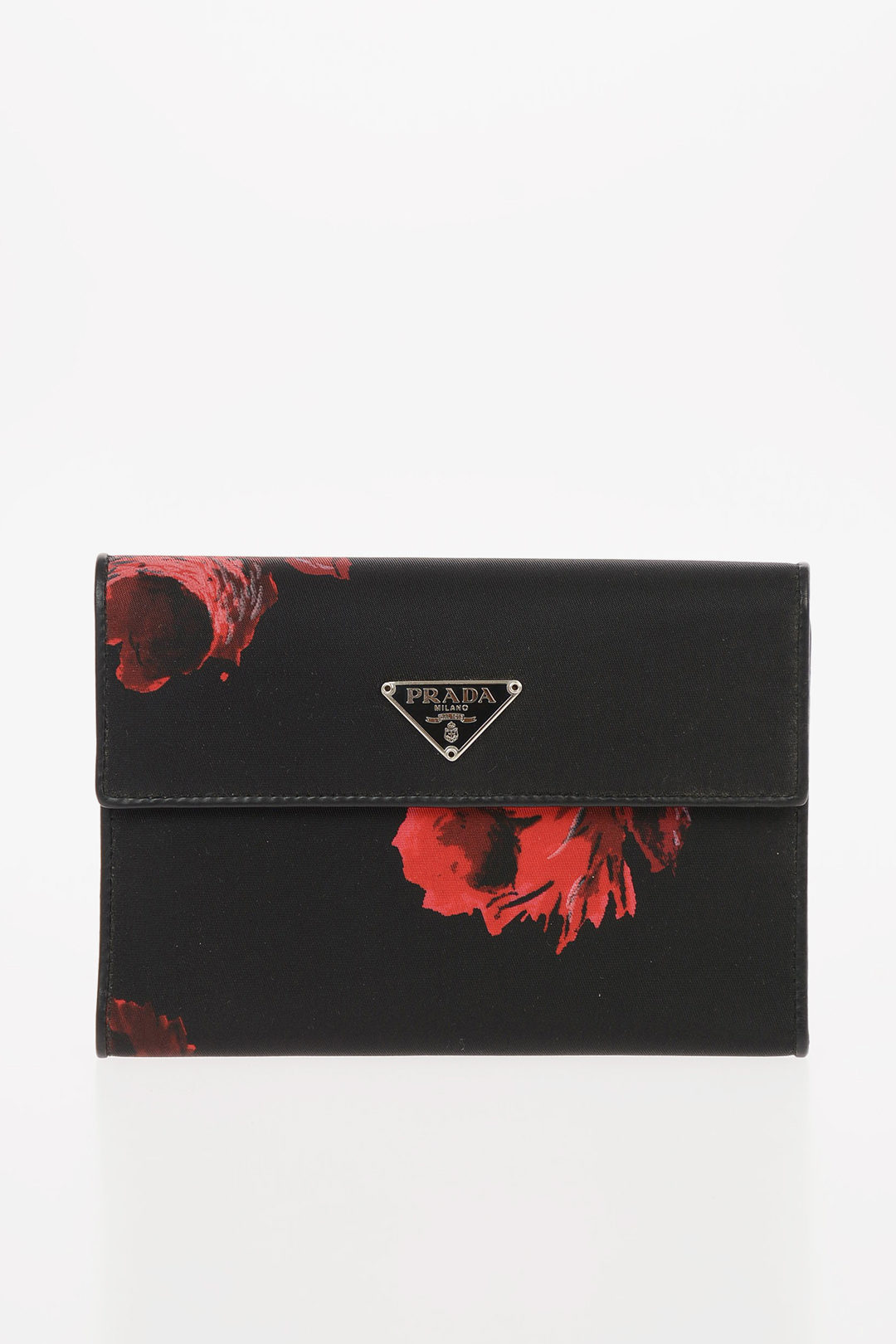 prada flower wallet
