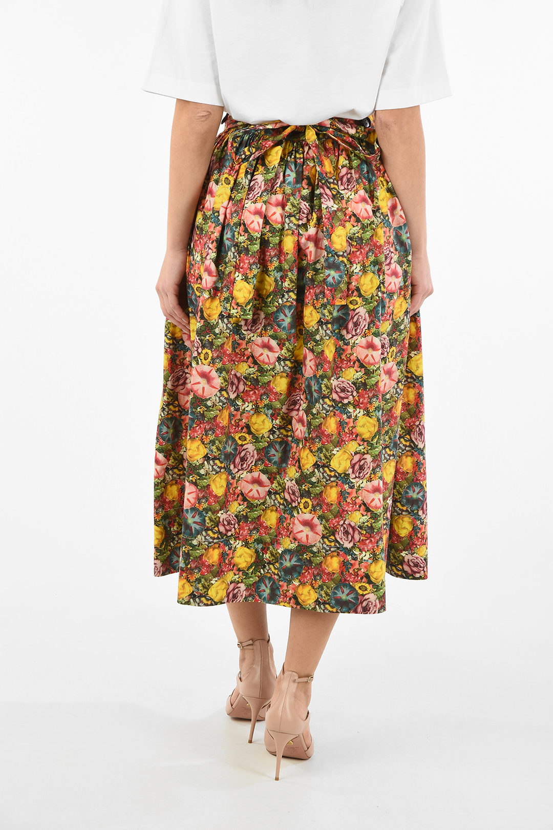 cotton floral skirt