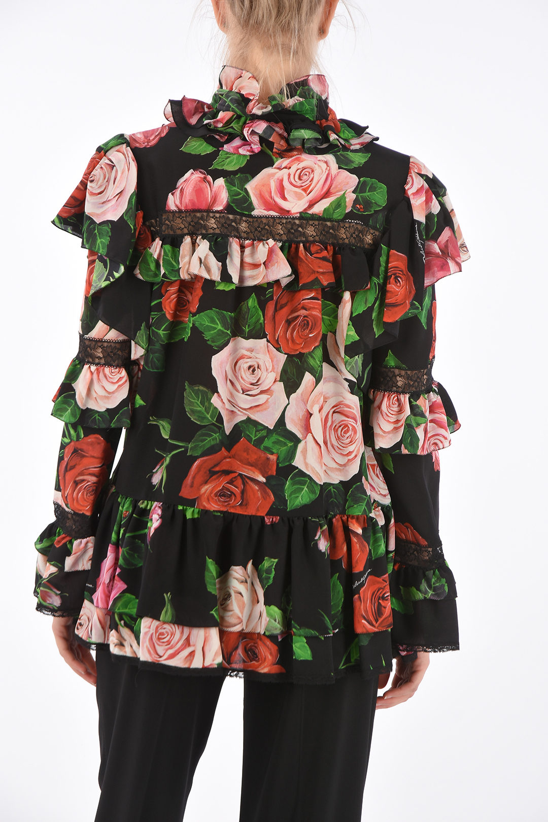 Dolce & Gabbana Floral Printed Draped Blouse women - Glamood Outlet