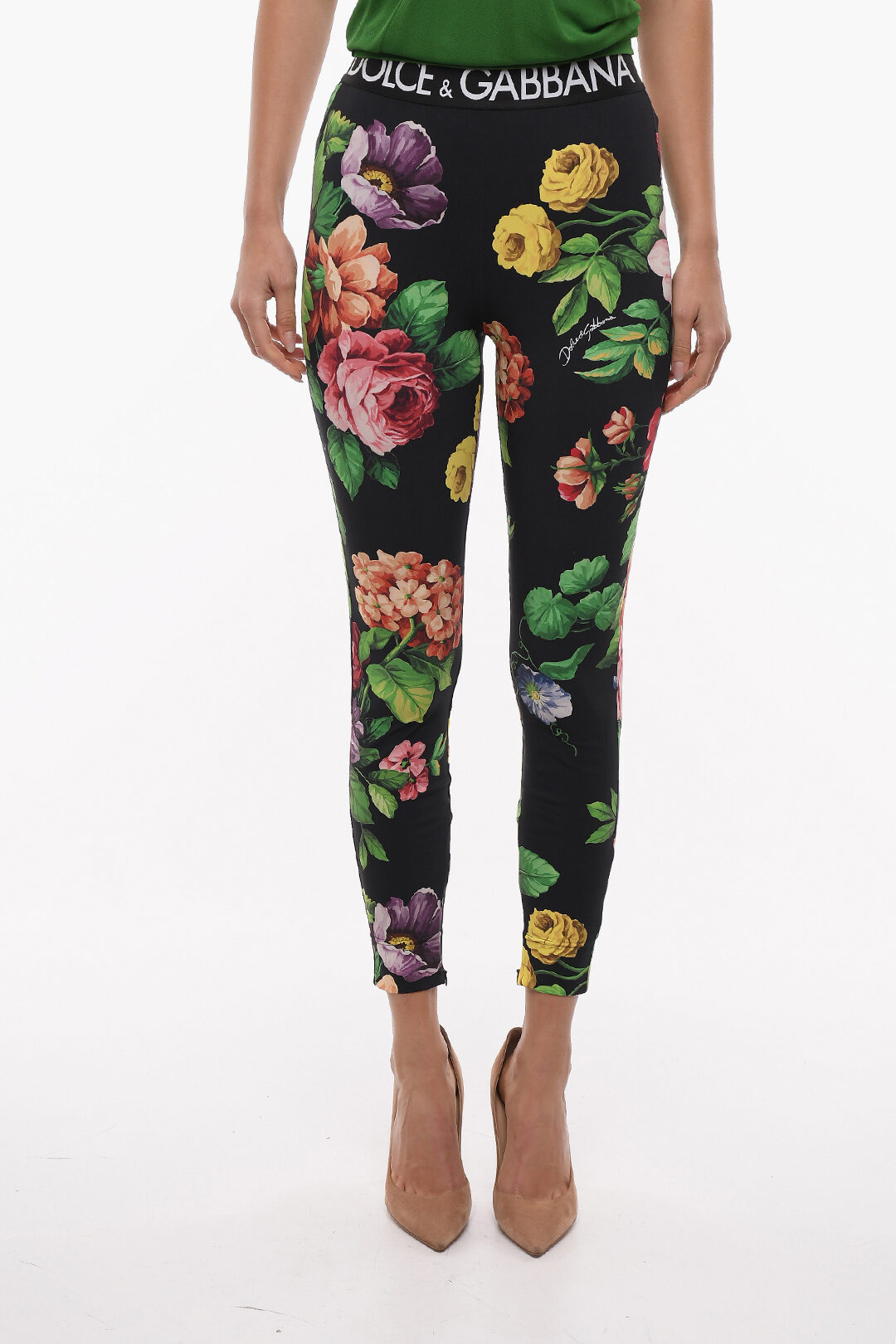 Printed leggings in multicoloured - Dolce Gabbana