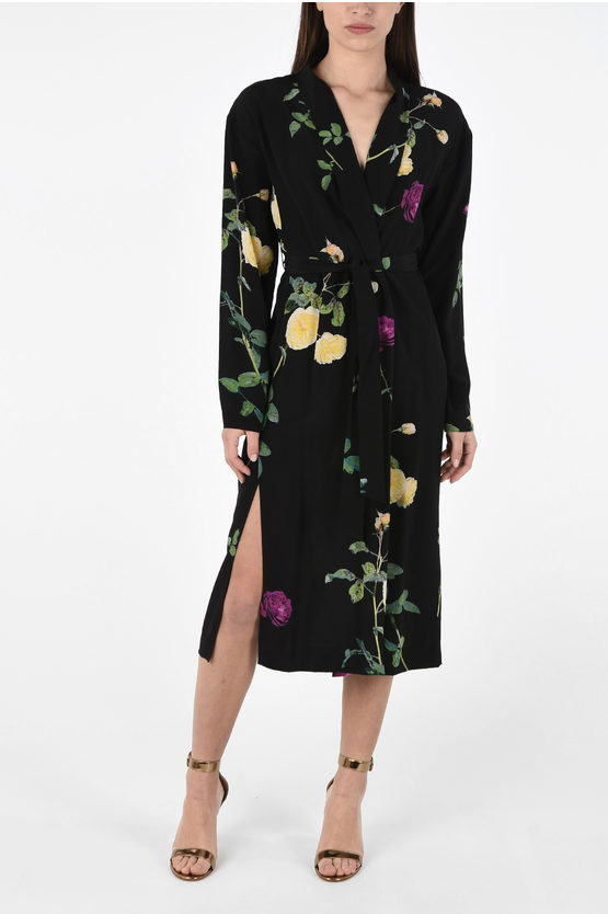 ワンピース DRIES VAN NOTEN Dalant silk dress with lateral knot Dalant silk dress with lateral knot DRIES VAN NOTEN - Nugnes1920