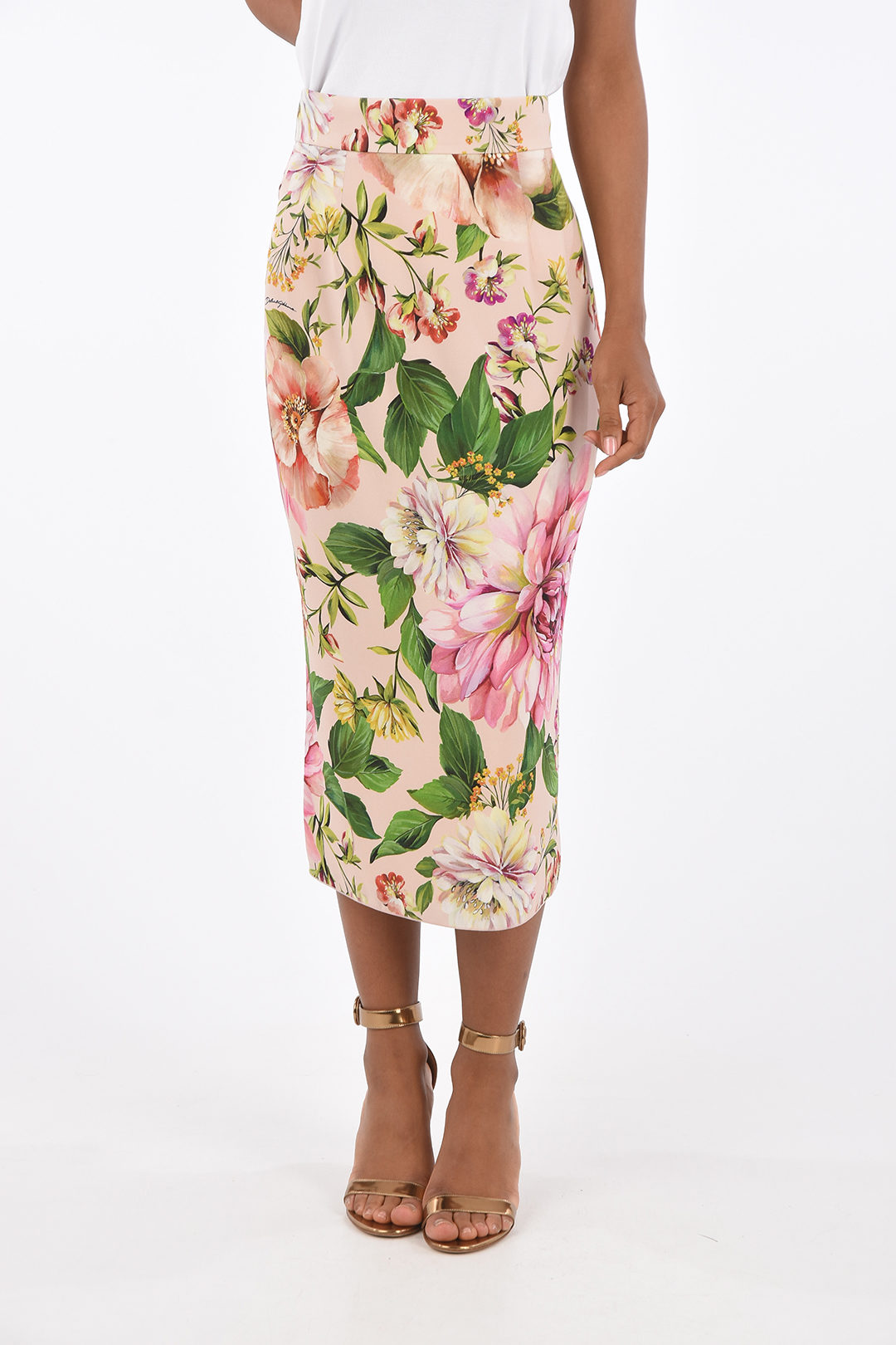 Dolce & Gabbana Floral Stretch Silk Skirt women - Glamood Outlet