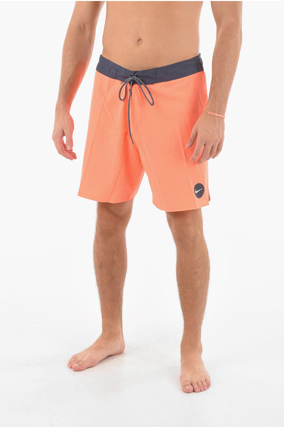 Nike Fluo Boxer Swimsuit In Orange