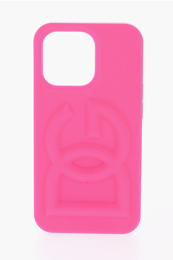 Shop Dolce & Gabbana Fluo Rubber Iphone 13 Pro Case With Logo Embossing