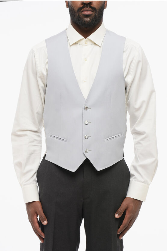 Nino Danieli Flush Pocketed Virgin Wool Vest