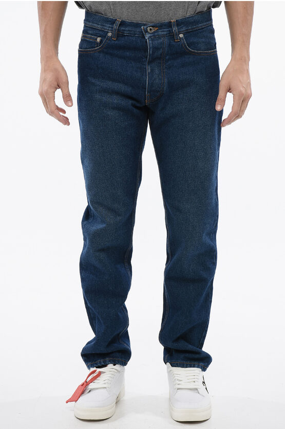 Off-white For Ever Mid Waisted Tapered Fit Jeans 18cm