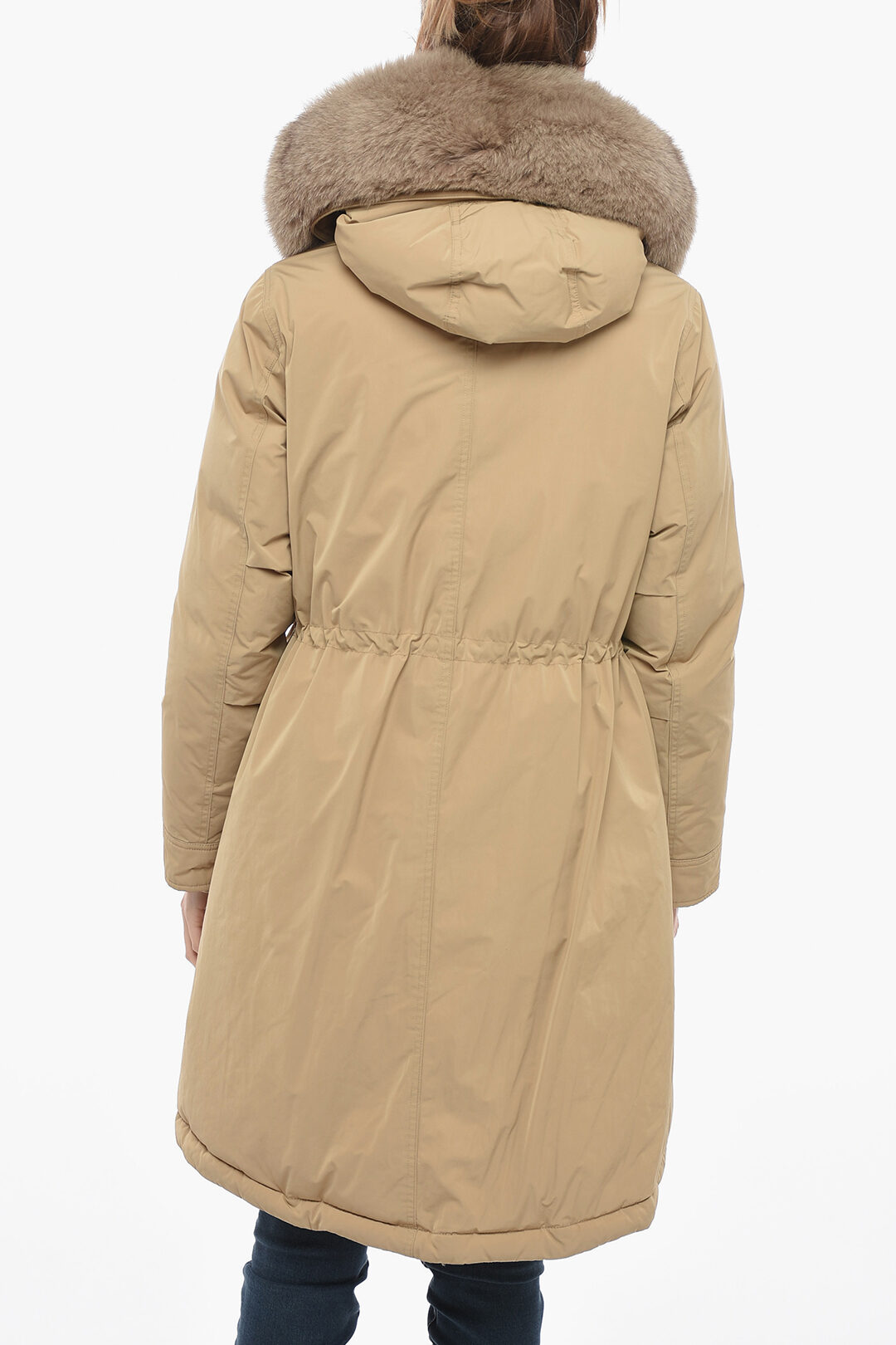 美品 WOOLRICH x relume 別注 KEYSTONE PARKA Woolrich Fox Fur Hooded KEYSTONE Padded Parka women