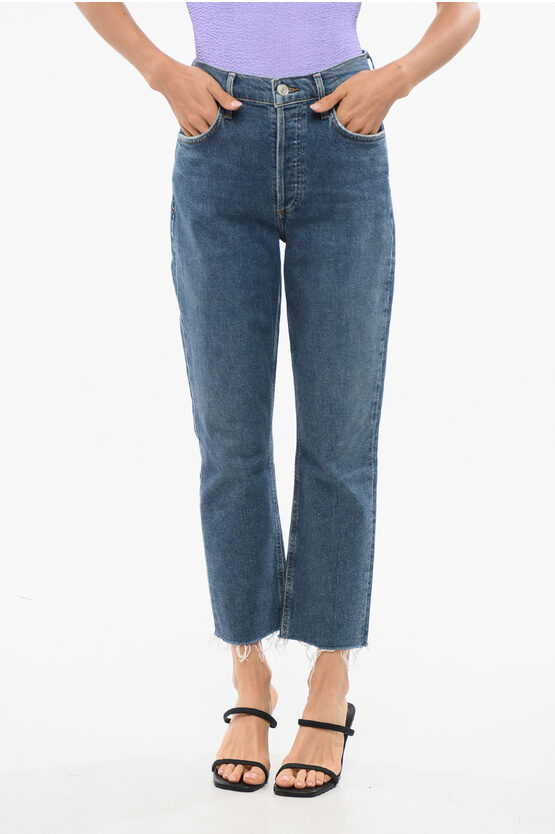 Frayed Hem High Wai… - image