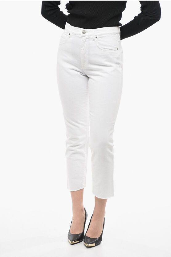 Compagnia Del Denim Frayed Hem Light Wash Marghe Jeans 17,5cm