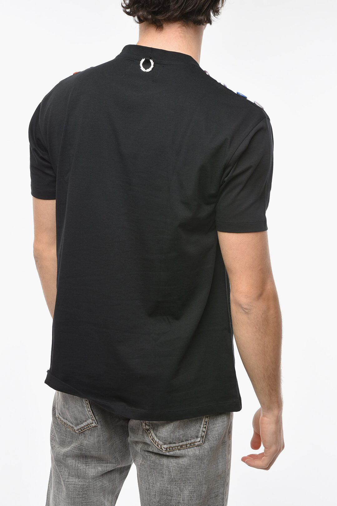 Raf Simons FRED PERRY Oversize T-shirt with Embroidered Logo