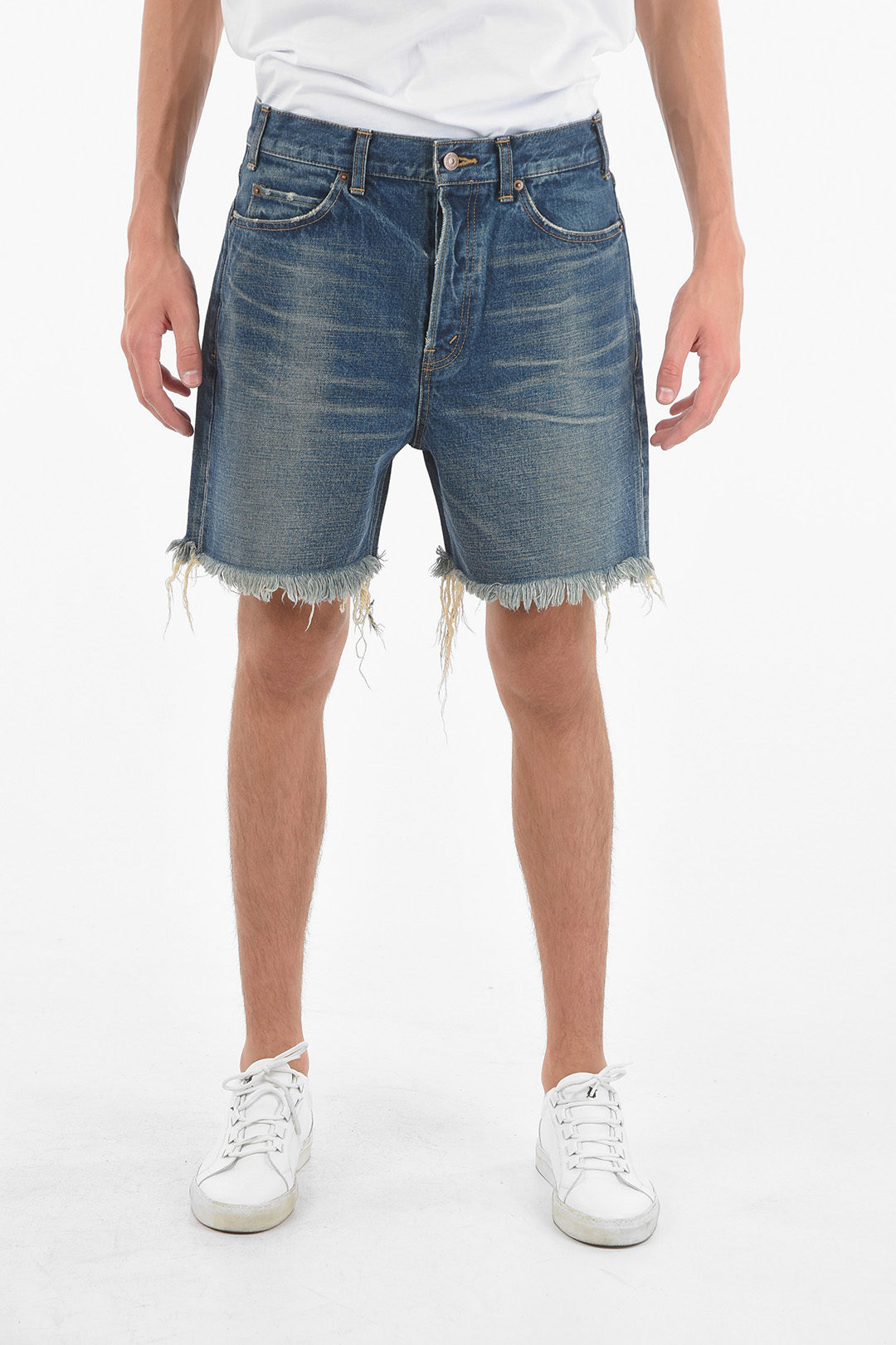 【U LAN】Bohemian Fringed Short Denim Pants 1FCDC06E-2E2B-47A3-A5B6-