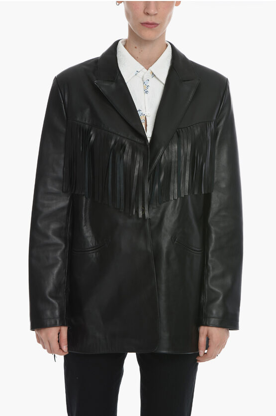 Washington Dee Cee Washington Dee-cee Woman Suit Jacket Black Size 6 Ovine Leather