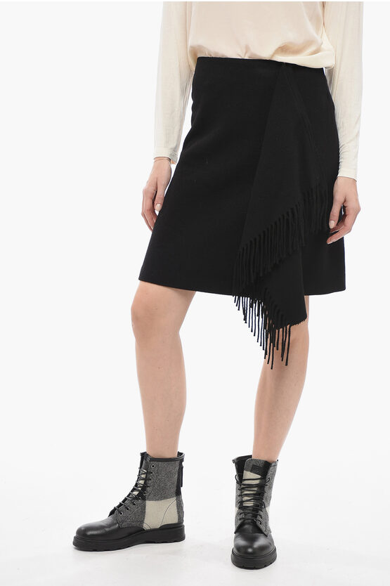 Fringed Wrap Skirt …