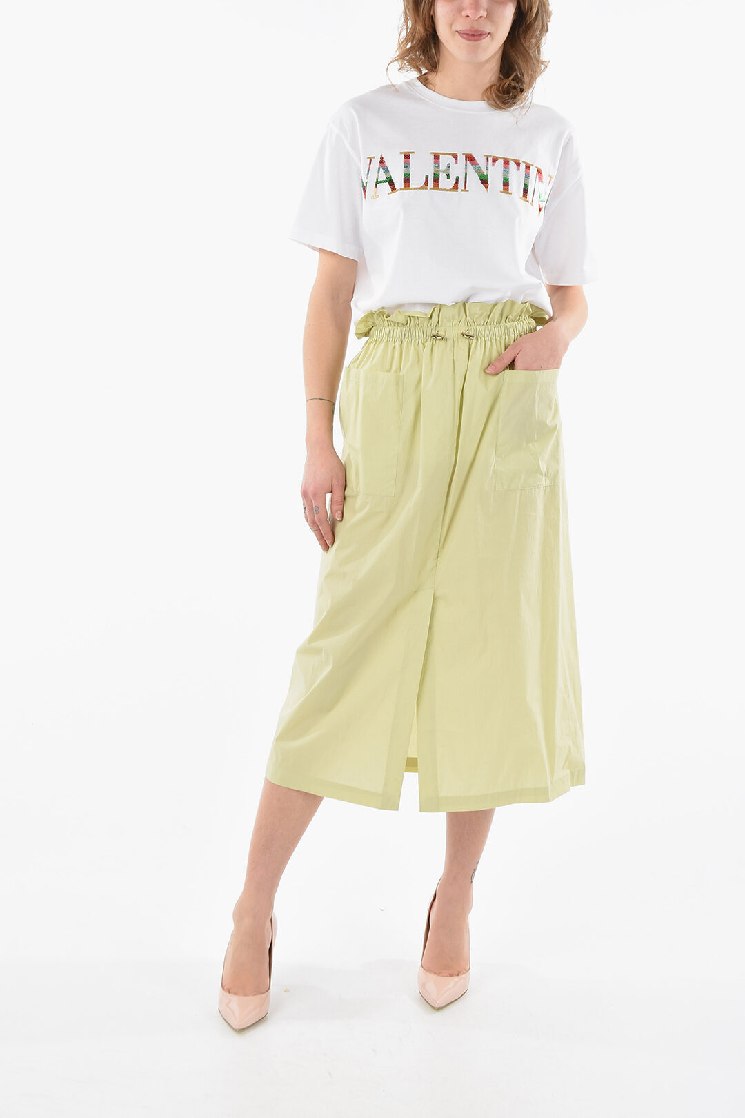 Front and Back Split VERONA High-Waist Skirt
