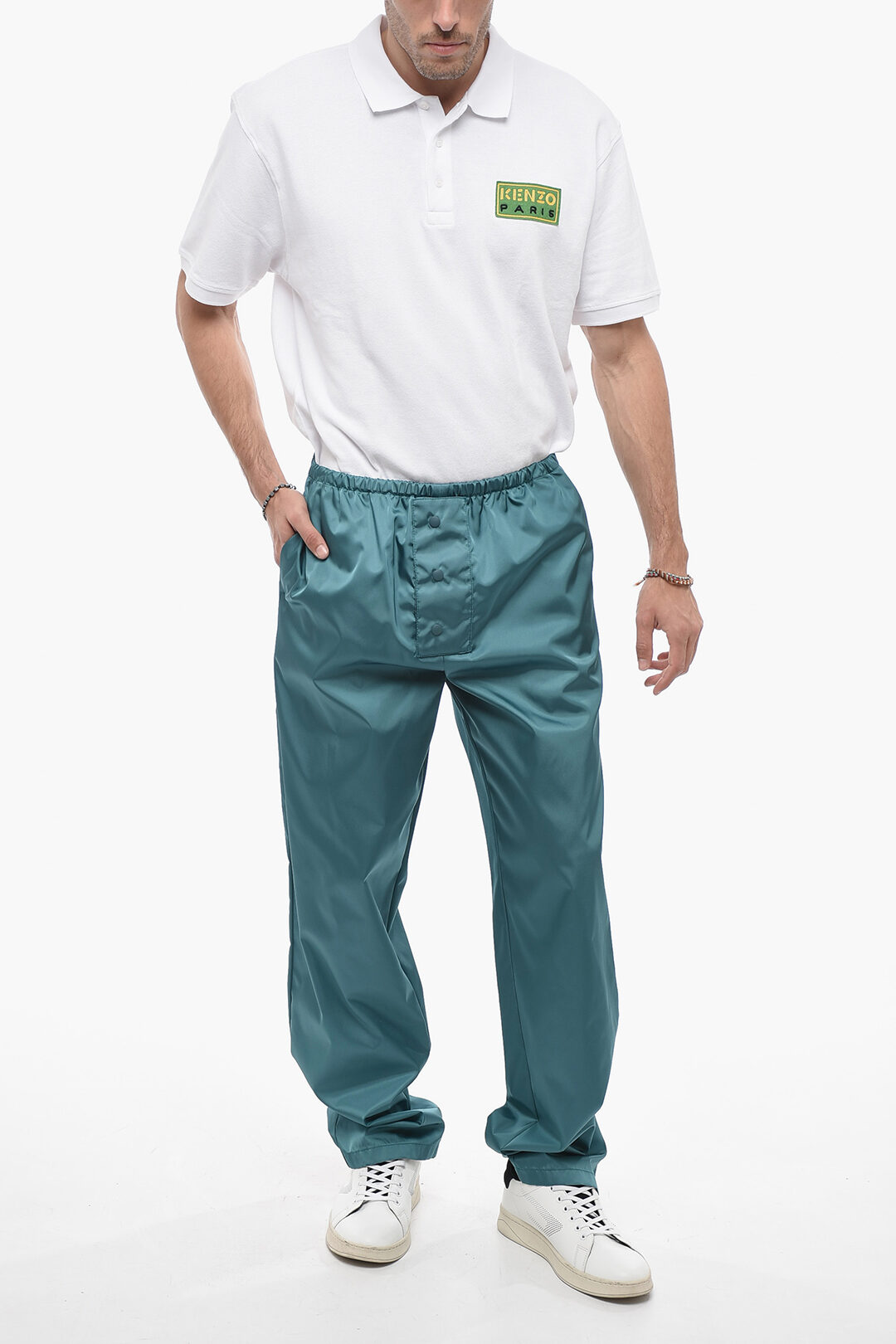 Prada Front Buttoned RE-NYLON Pants men - Glamood Outlet