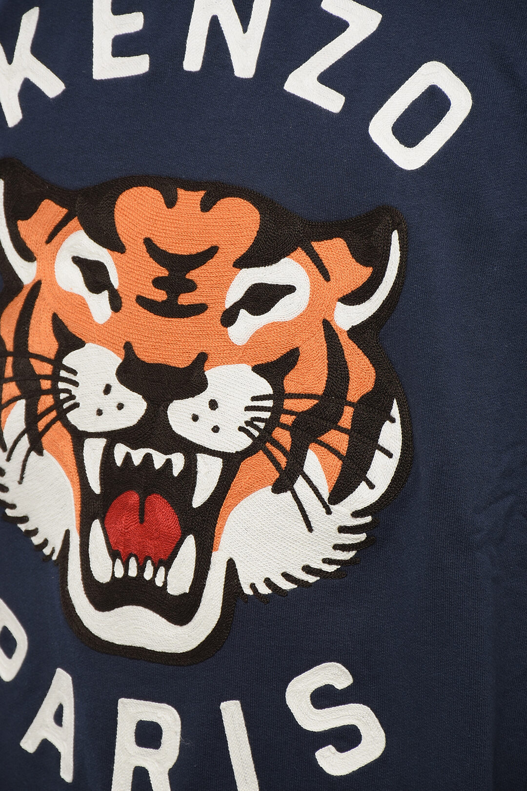 Kenzo Front Embroidered LUCKY TIGER Crew Neck Sweatshirt men